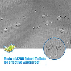 MAYMII (2.6m-6m / 7.8-18ft) Durable Kayak Canoe Storage Cockpit Dust Cover- Waterproof UV Sunblock Shield Protector for 7 Sizes Range Fishing Boat/Kayak/Canoe/Paddle Board - Image 2